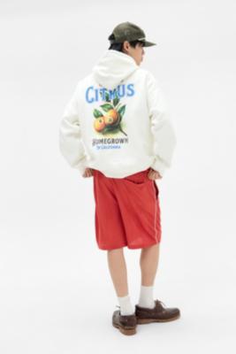 UO Ecru Citrus Hoodie - Cream M at Urban Outfitters