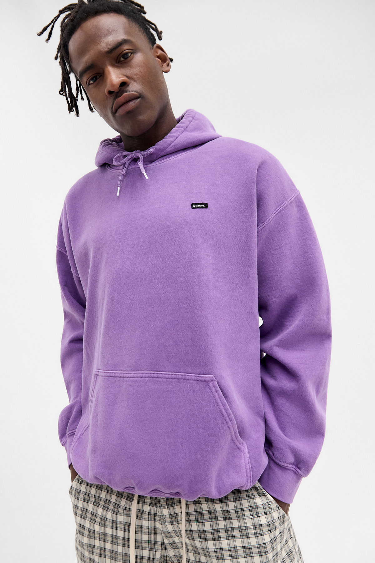 iets frans... Purple Badge Hoodie
