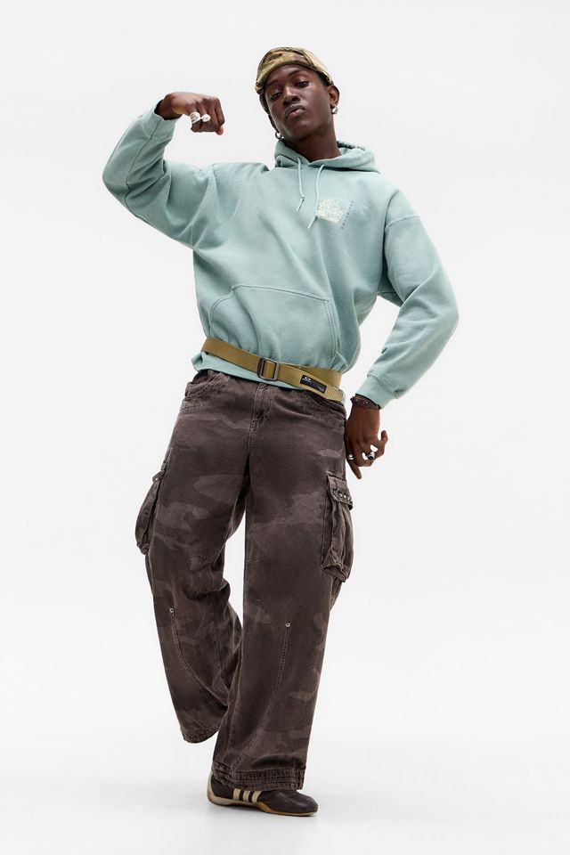 Sudadera con capucha UO Seafoam Japan Flowers #5