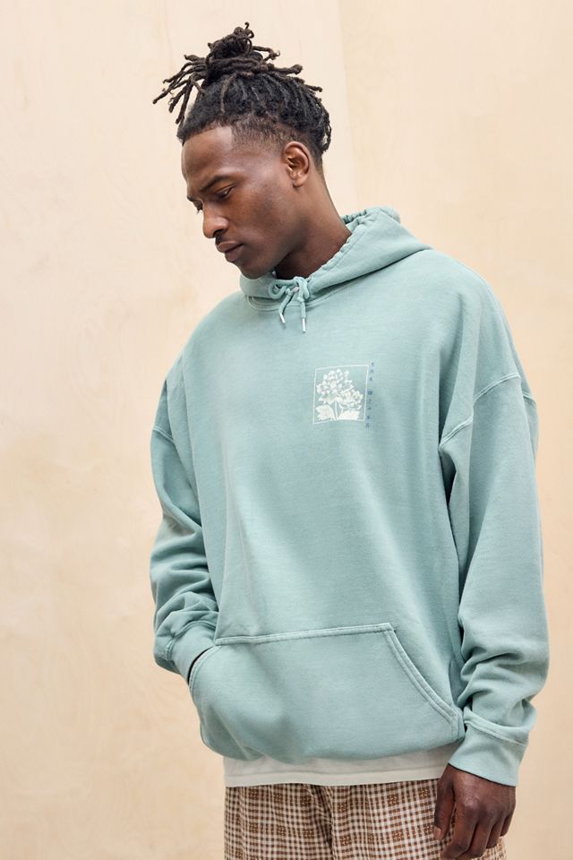 Sudadera con capucha UO Seafoam Japan Flowers #3