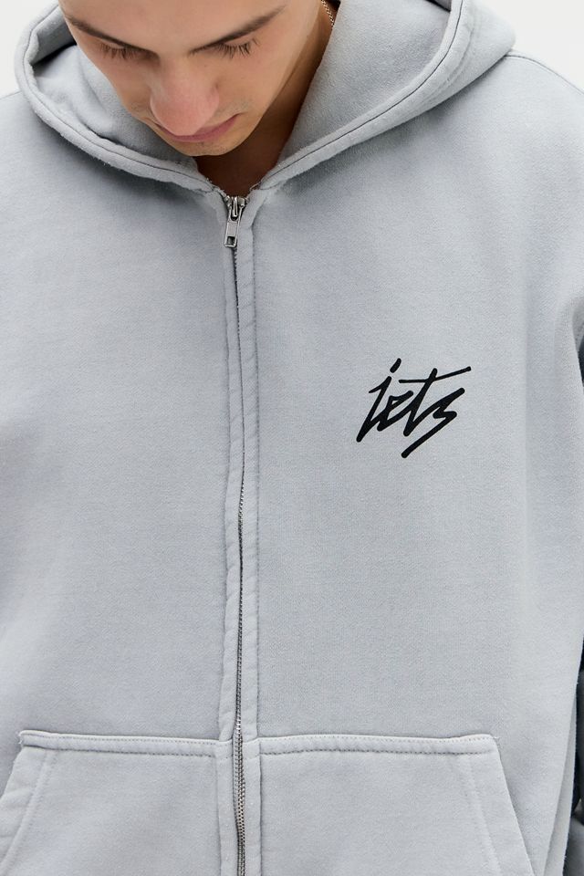 iets frans... Sudadera Gris con Cremallera y Guión #3