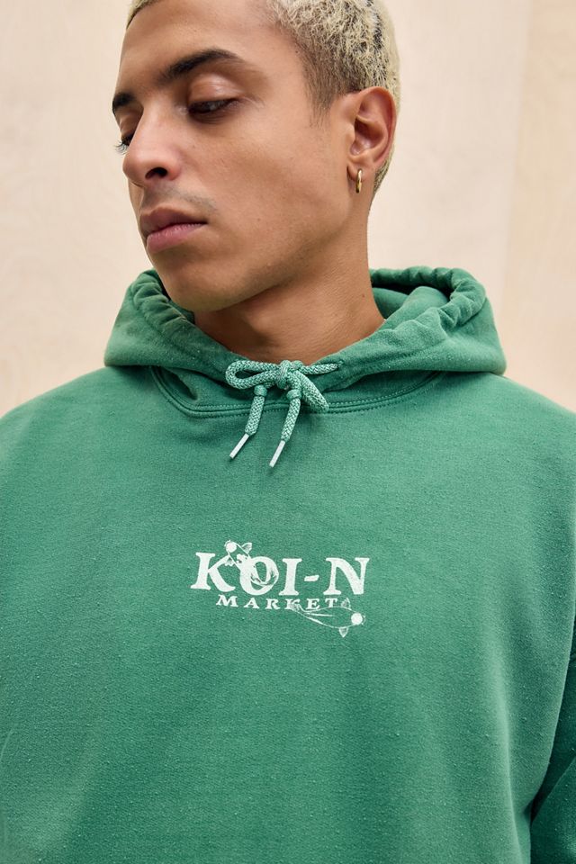 UO Grüner Koi-N Fisch Kapuzenpullover #3