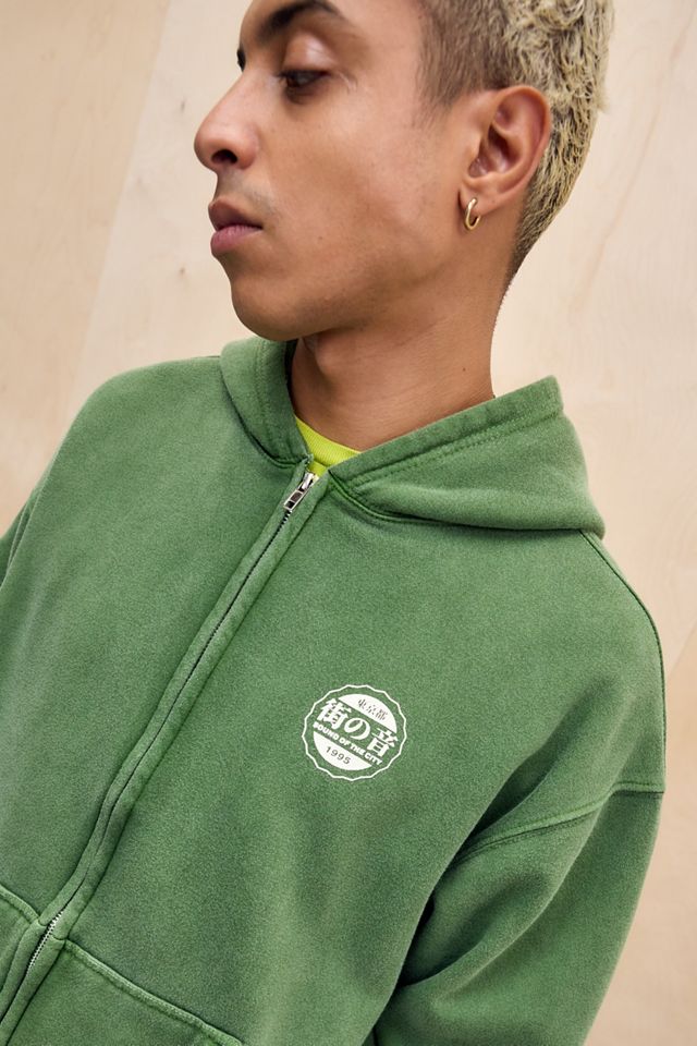 UO Grüner Tokyoto Zip Hoodie #3