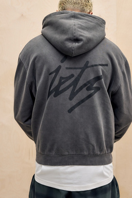 iets frans... Brown Script Zip-Through Hoodie Product Page