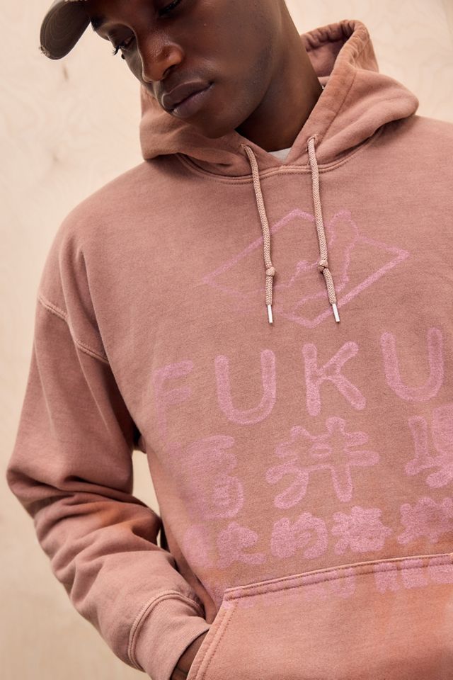 UO Red Fukui Sun-Bleached Hoodie #2