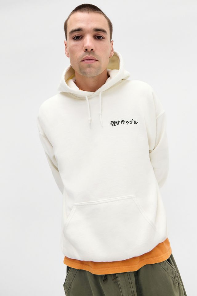 UO Ecru Koi Fish Hoodie #1