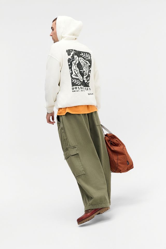 UO Ecru Koi Fish Hoodie #3