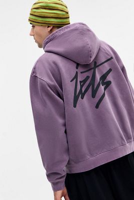 iets frans... Sudadera con Capucha y Cremallera de Script Morado