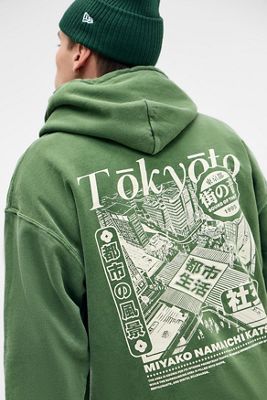 UO Green Tokyoto Hoodie
