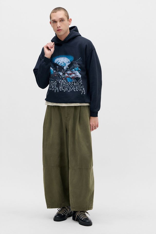 UO Schwarz Sunbleach Adler Kapuzenpullover #2