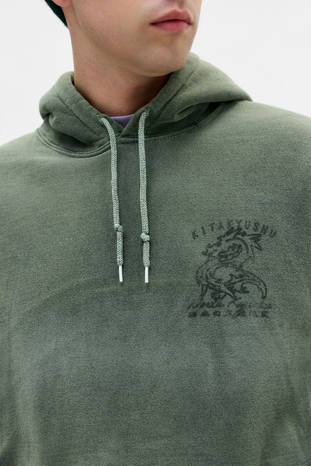 UO Green Sunbleach Dragon Hoodie #1
