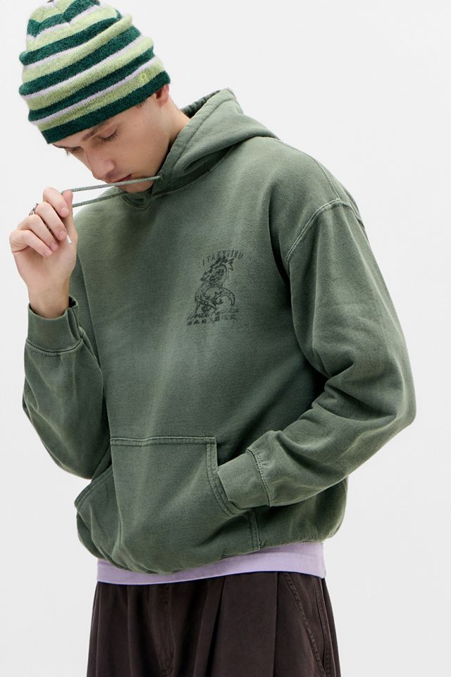 UO Green Sunbleach Dragon Hoodie #2
