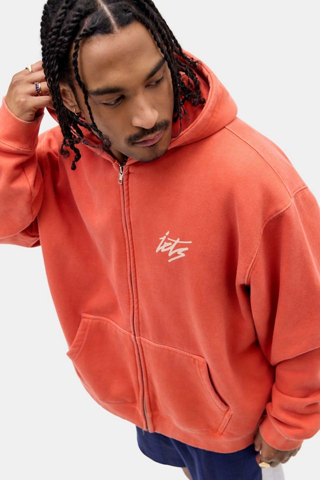 iets frans... Orange Script Zip-Through Hoodie #2