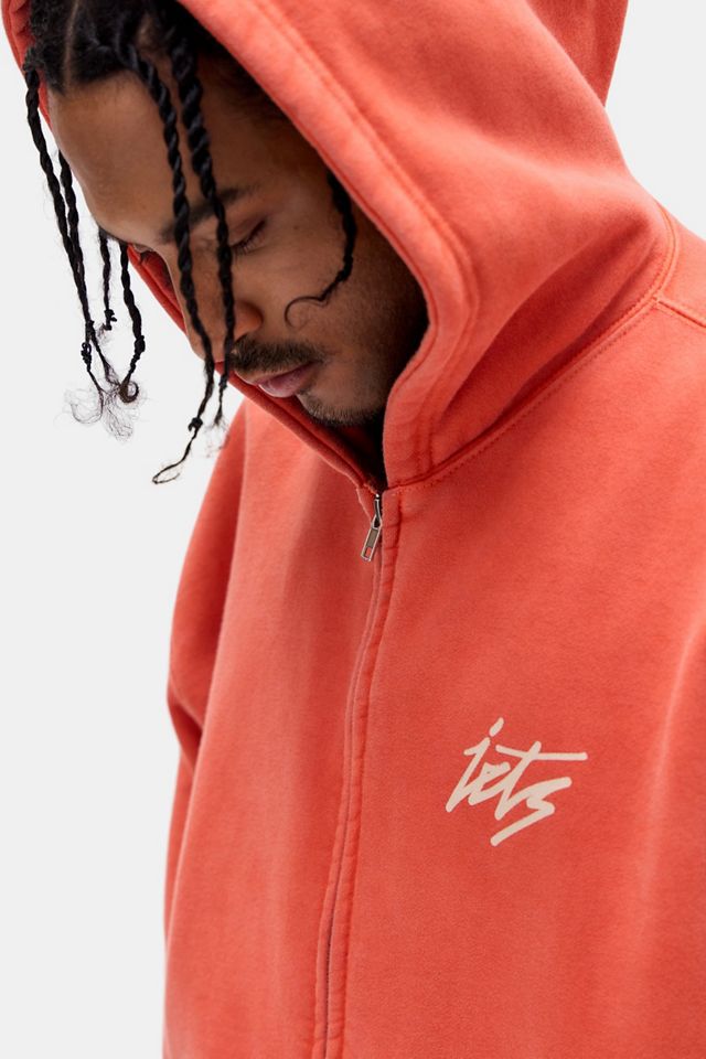 iets frans... Orange Script Zip-Through Hoodie #4
