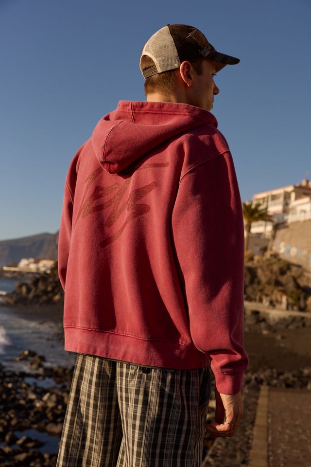 iets frans... Raspberry Script Zip-Through Kapuzenpullover #1