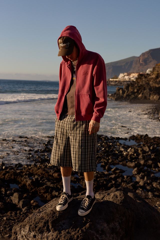 iets frans... Raspberry Script Zip-Through Kapuzenpullover #3