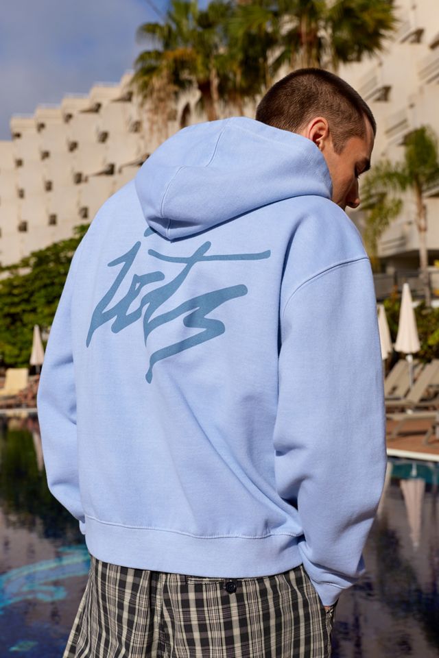 iets frans... Pale Blue Script Zip-Through Hoodie #1