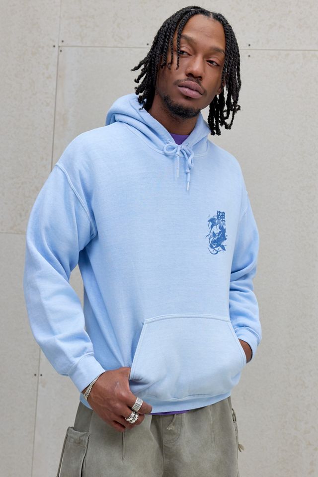 Sweat à capuche UO Trio de carpes koï bleu poudre #2