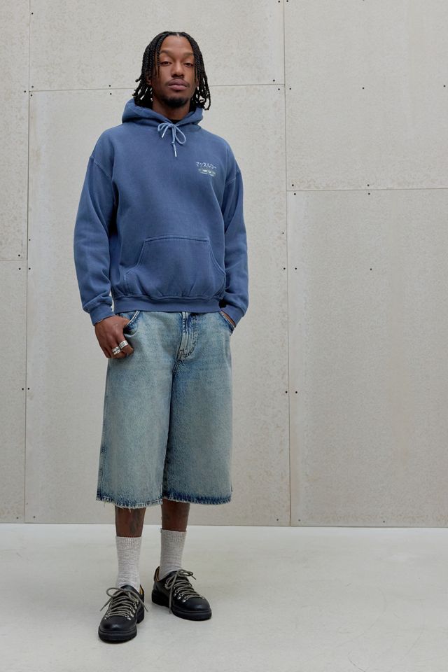 UO Blue Big Block Car Hoodie | Urban Outfitters UK