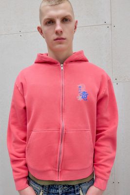 Sudadera con Capucha y Cremallera Grunge Red Dragon