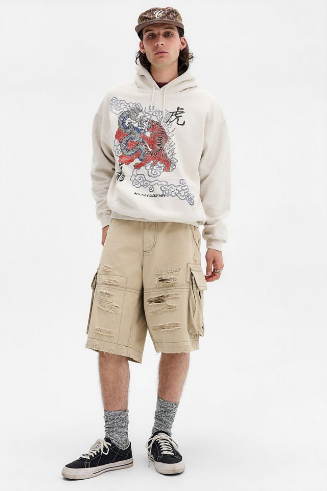 UO Ecru Tiger Kapuzenpullover #1