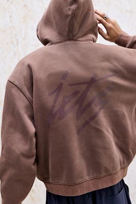iets frans... Script Zip-Through Hoodie