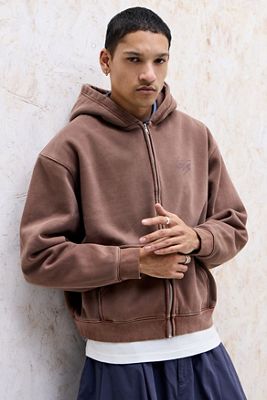 iets frans... Script Zip-Through Hoodie
