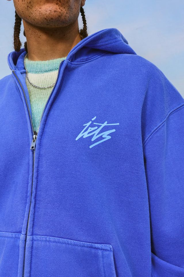 iets frans... Script Zip-Through Kapuzenpullover #3