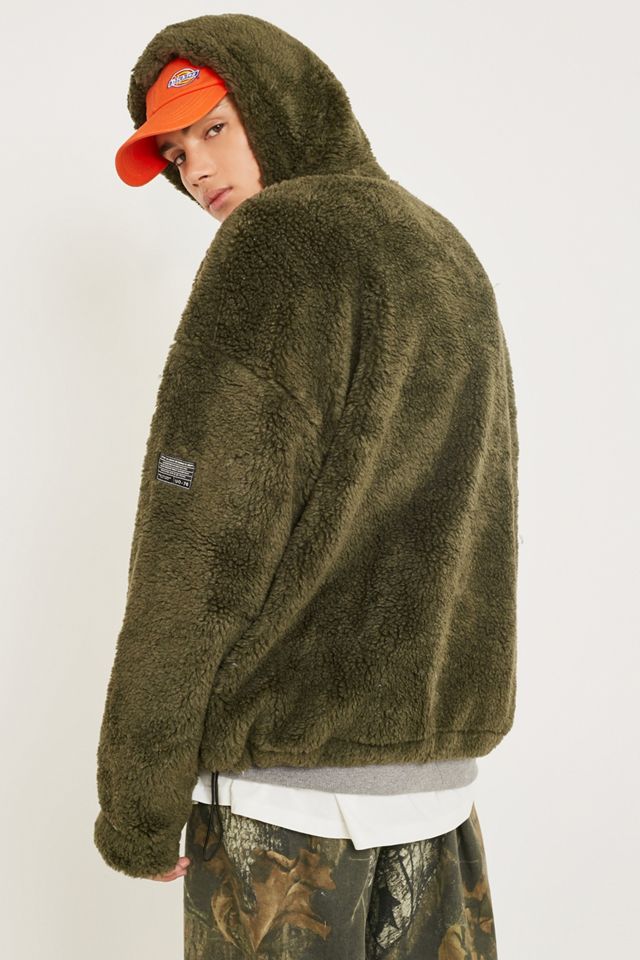 UO Borg Khaki Kapuzenpullover #2