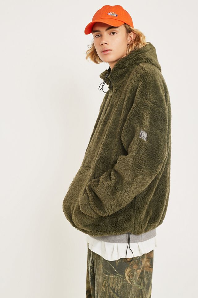 UO Borg Khaki Kapuzenpullover #4
