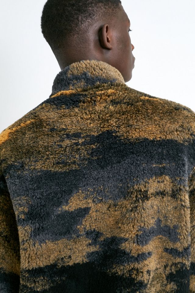 UO Allover Print Borg sudadera de cremallera #1