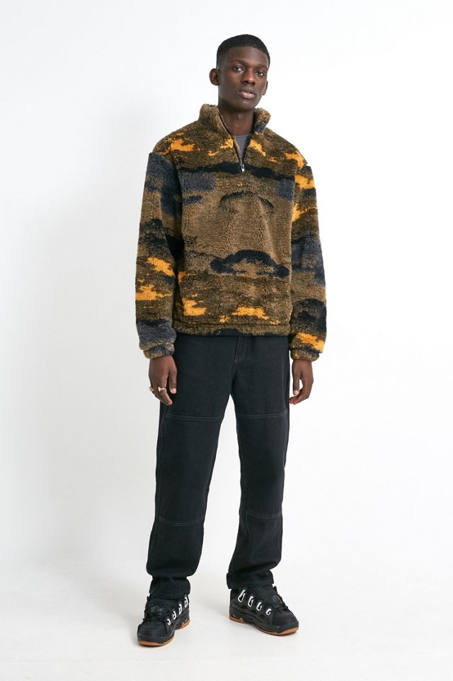 UO Allover Print Borg sudadera de cremallera #2