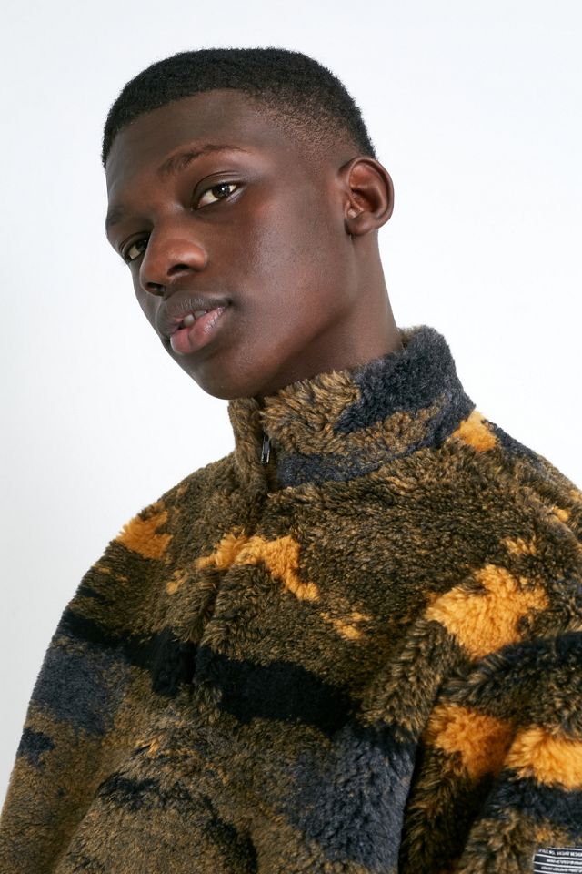 UO Allover Print Borg sudadera de cremallera #3