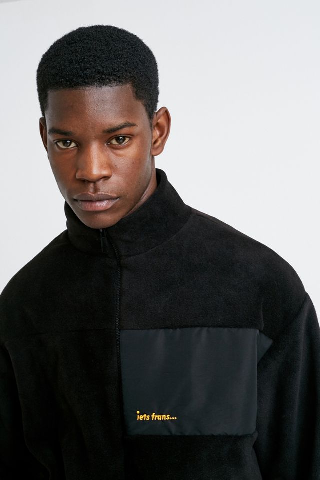 iets frans… Black Fleece Zip-Through Jacket #1