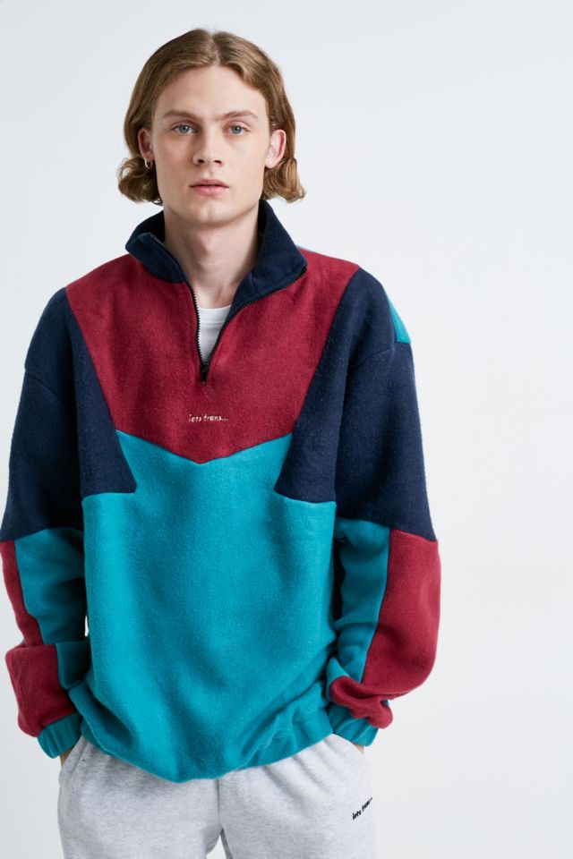 iets frans… Colourblock Mock Neck Sweatshirt | Urban Outfitters UK