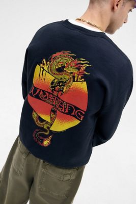 UO Schwarzes Wutang Drachen Sweatshirt