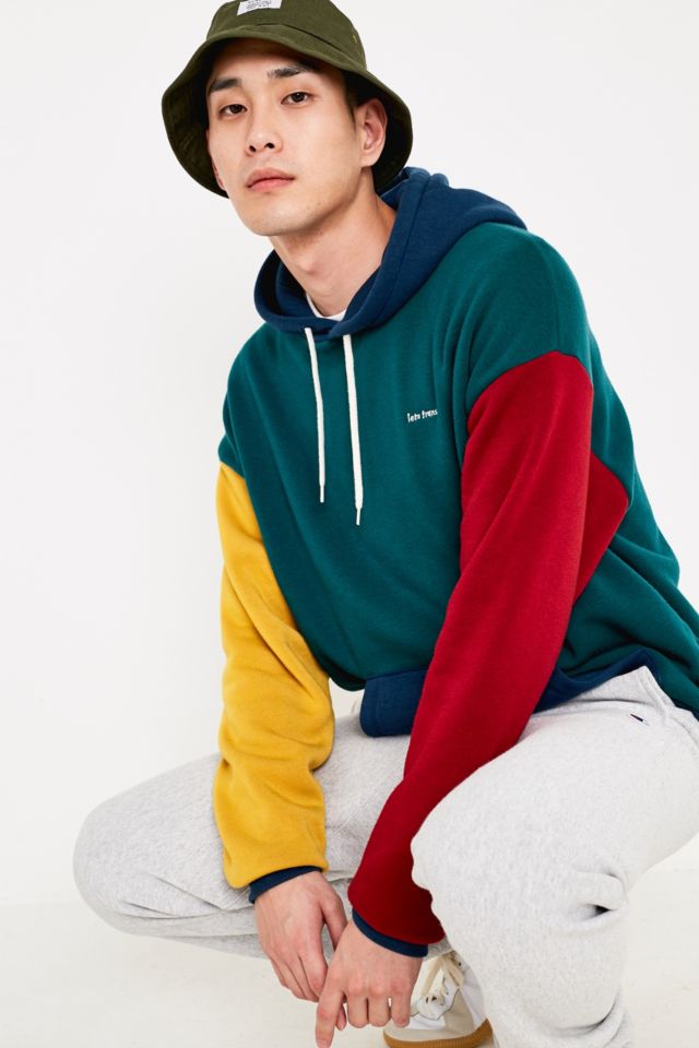 iets frans Navy Colourblock Hoodie Urban Outfitters UK