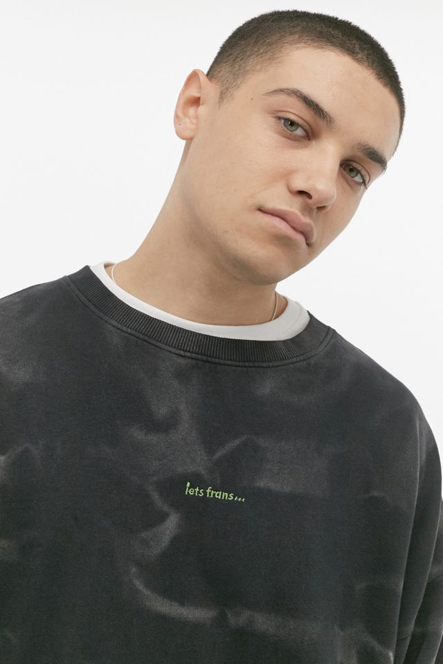 iets frans… - Sweatshirt ras du cou tie-dye noir #1