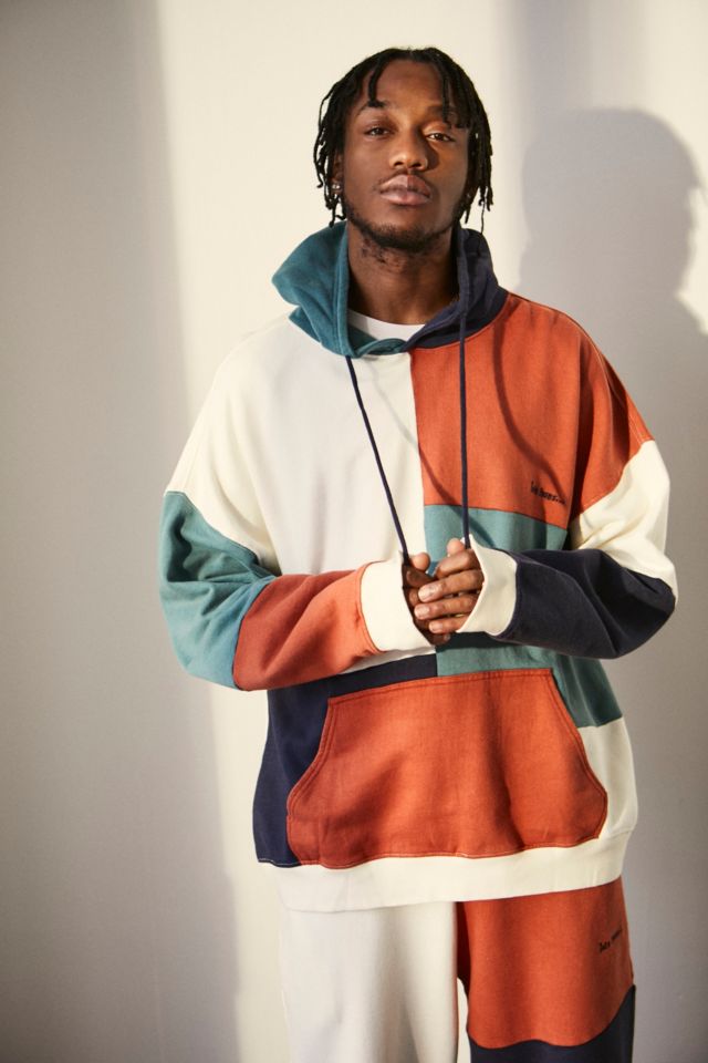 Urban outfitters colorblocked outlet hoodie