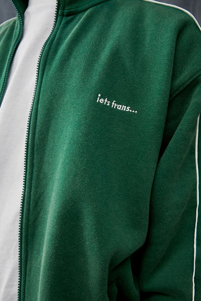 iets frans... 70s Forest Green Track Top #1