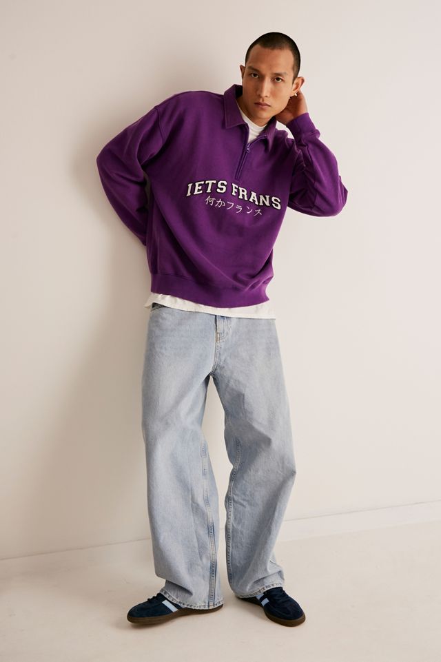 iets frans... - Chemise de rugby logo appliqué violette #1