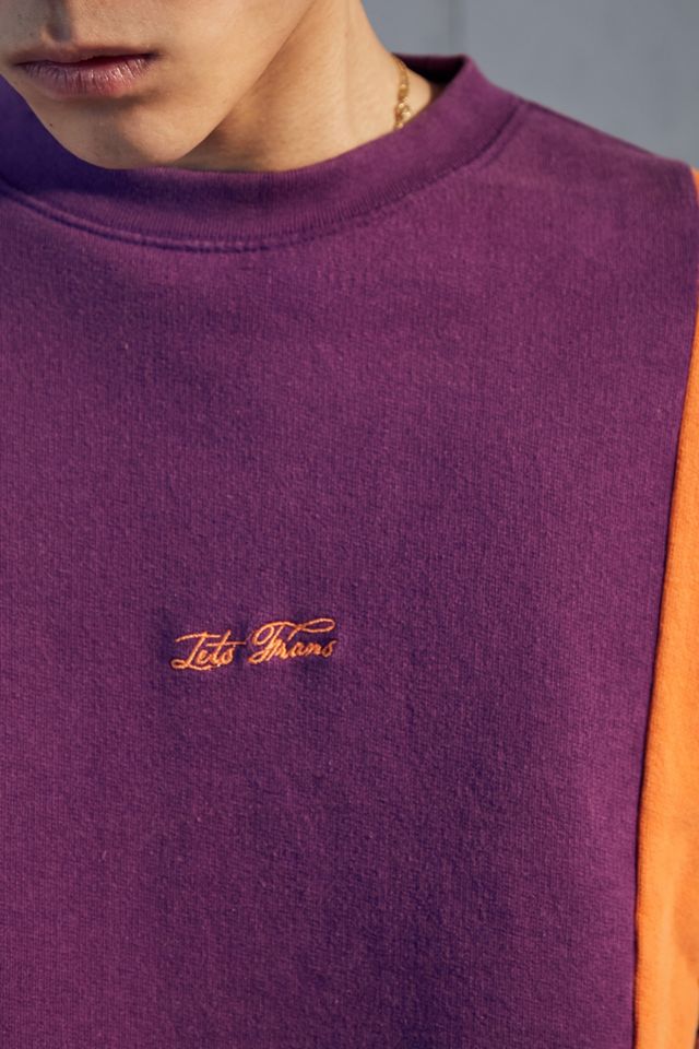 iets frans... - Sweatshirt à empiècements violet #2