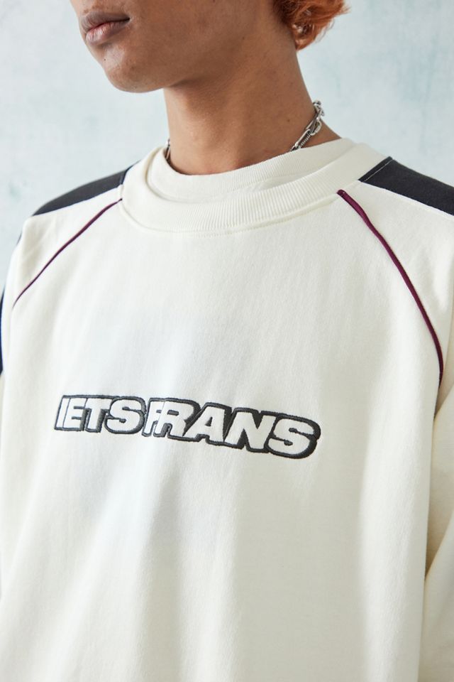 iets frans... Black & Ecru Panel Sweatshirt  #2