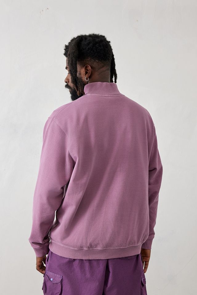 iets frans... Sudadera de cuello simulado de ciruela teñida #2