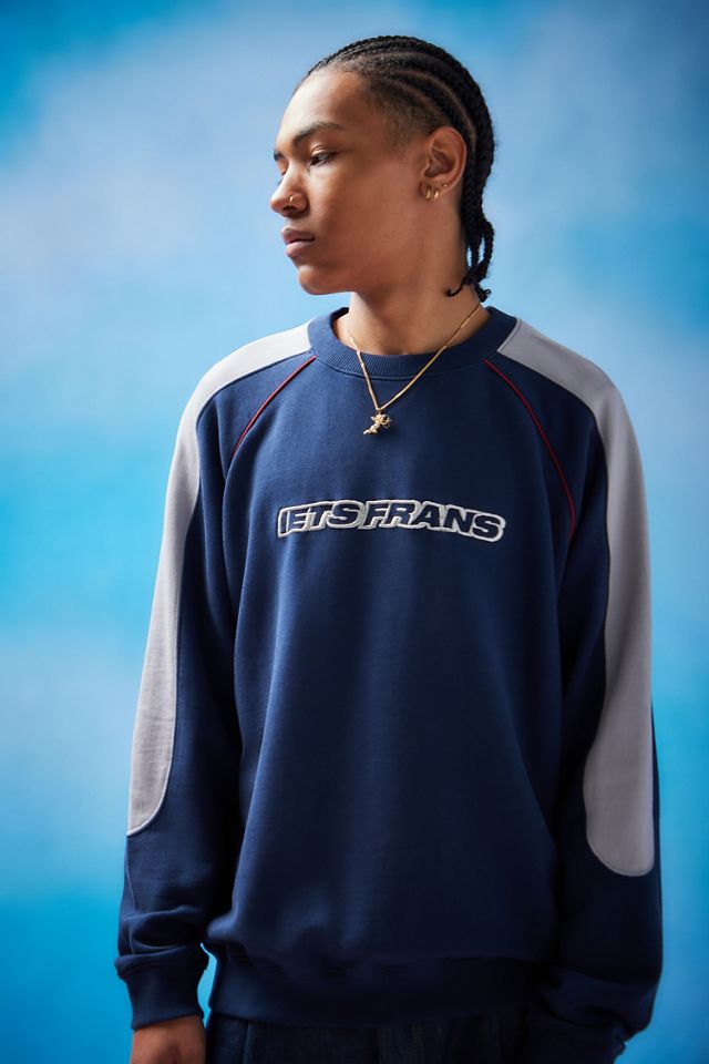 IETS Frans... Felpa con pannelli blu navy ed ecru  #1