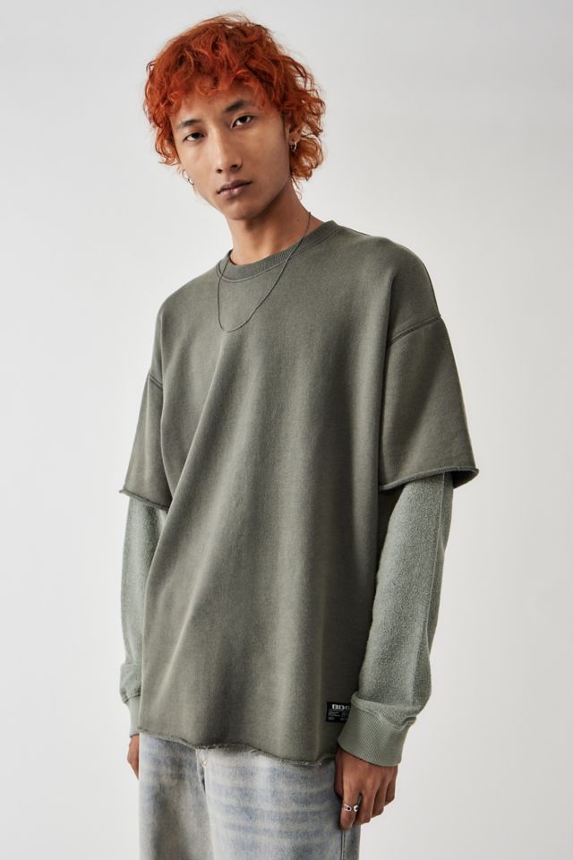 BDG Textured Double Layered Sweatshirt | Urban Outfitters UK