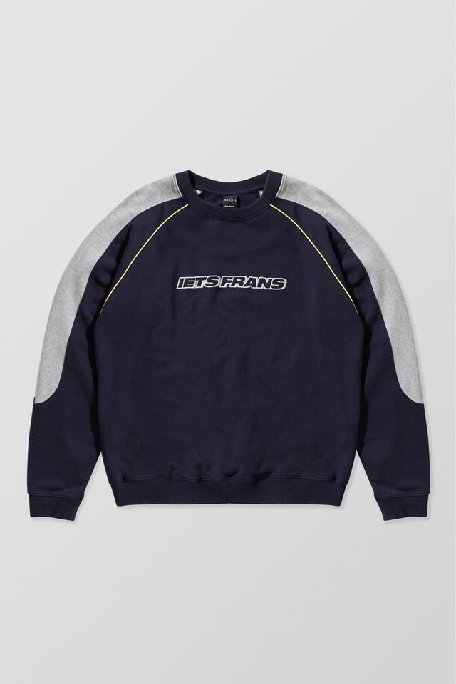 iets frans... Sudadera Panelada Azul Marino & Gris #6