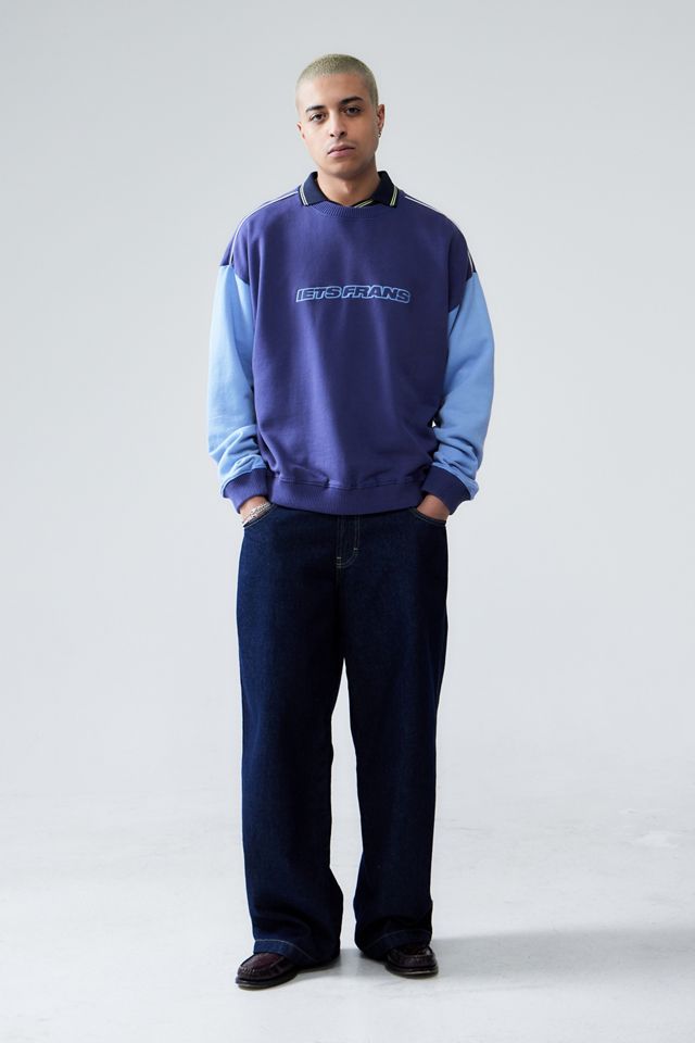 iets frans... Contrast Sleeve Sweatshirt  #2