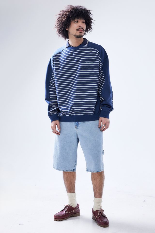 iets frans... Sudadera con Panel de Rayas Azul Marino #2