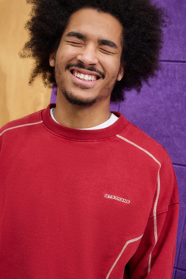 iets frans...Contrast Stitch Sweatshirt #1